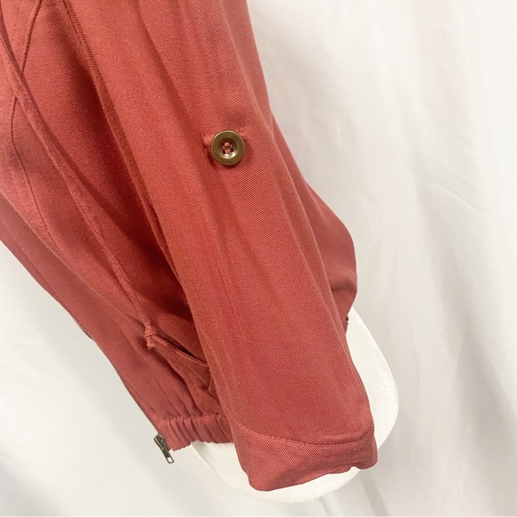 American Rag Red 3/4 Sleeve Zip Up Jacket - Picture 10 of 11